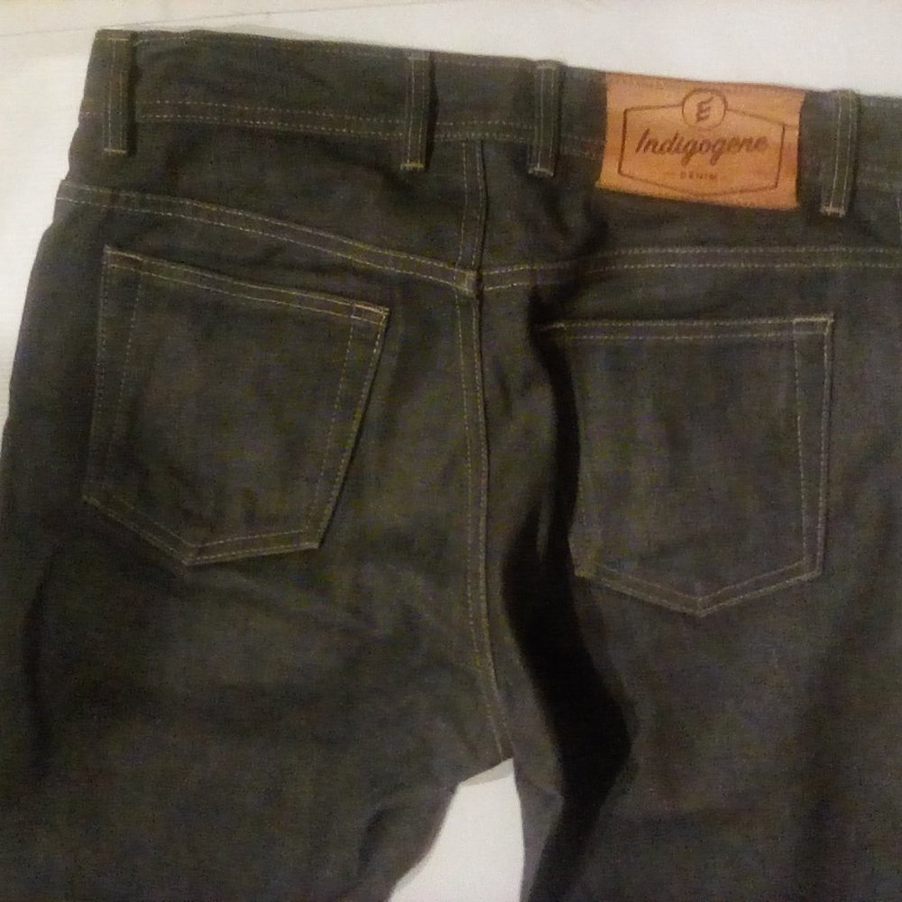 INDIGOGENE DENIM JEANS CUSTOM SELVEDGE 33 33 STRAIGHT
